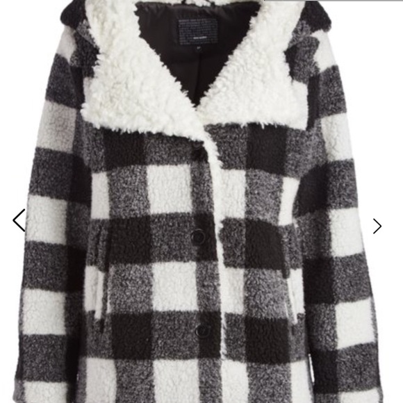 💔50% Off💔 Steve Madden Plaid jacket Sherpa NWT - Picture 2 of 8